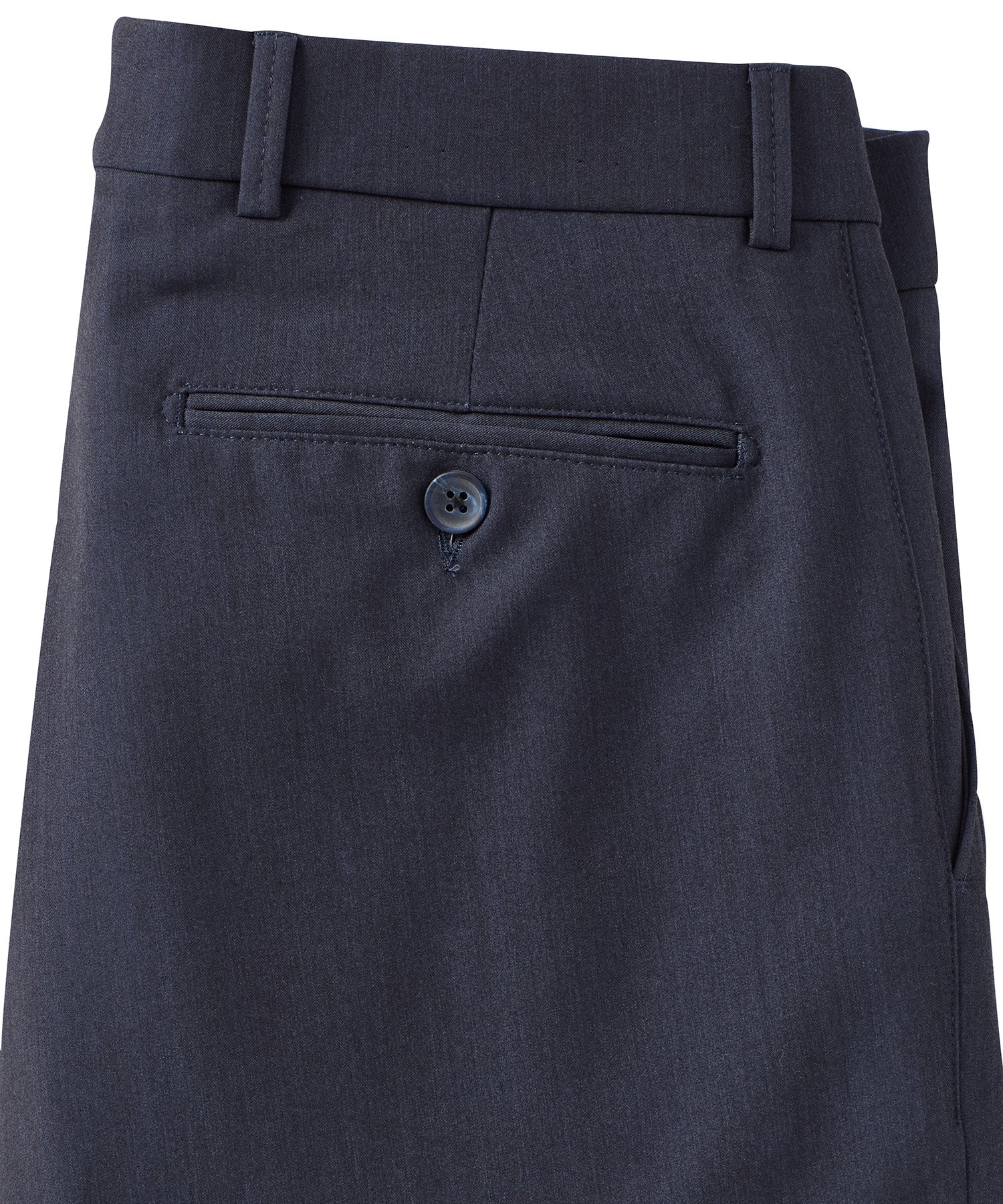 Comfort-EZE Commuter Bi-Stretch Gabardine Trouser in Blue Mix (Flat Front Models) by Ballin