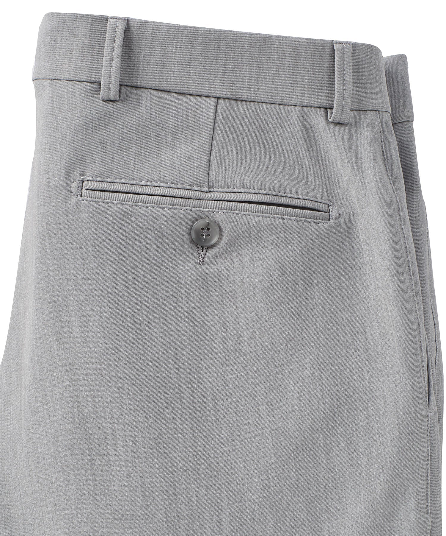 Comfort-EZE Commuter Bi-Stretch Gabardine Trouser in Pearl Grey, Size 30 (Soho Modern Fit) by Ballin