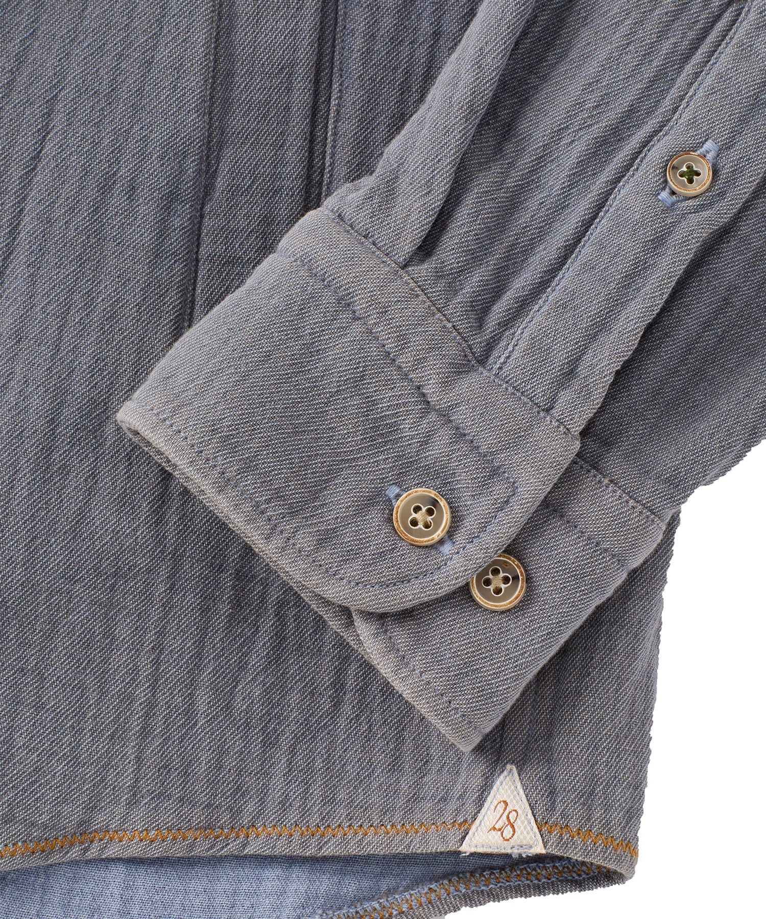 Double Face Overshirt in Mid Grey by Borgo28
