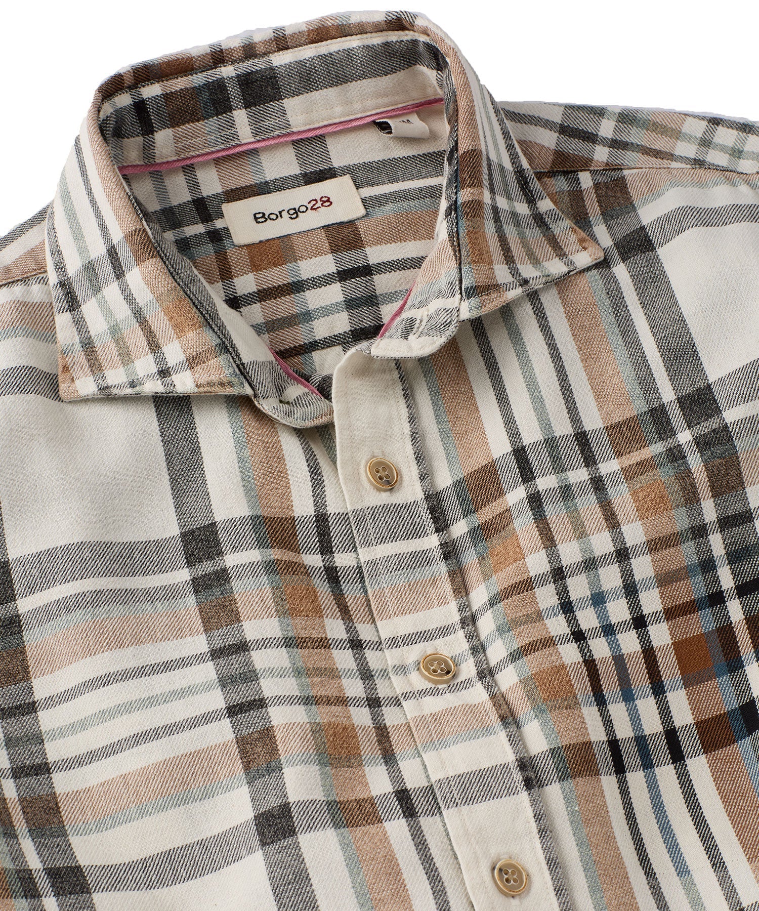 Country Plaid Long-Sleeve Sport Shirt by Borgo28