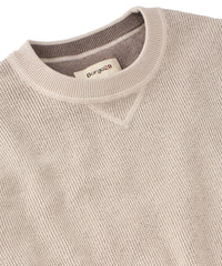 Reversible Cotton & Cashmere Sweater in Winter White/Beige by Borgo28