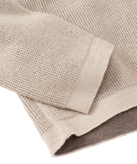Reversible Cotton & Cashmere Sweater in Winter White/Beige by Borgo28