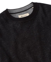 Reversible Cotton & Cashmere Sweater in Black/Grey by Borgo28
