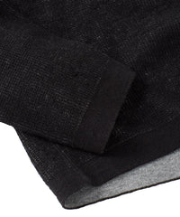 Reversible Cotton & Cashmere Sweater in Black/Grey by Borgo28