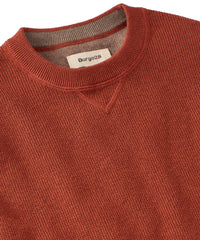 Reversible Cotton & Cashmere Sweater in Rust/Tan by Borgo28