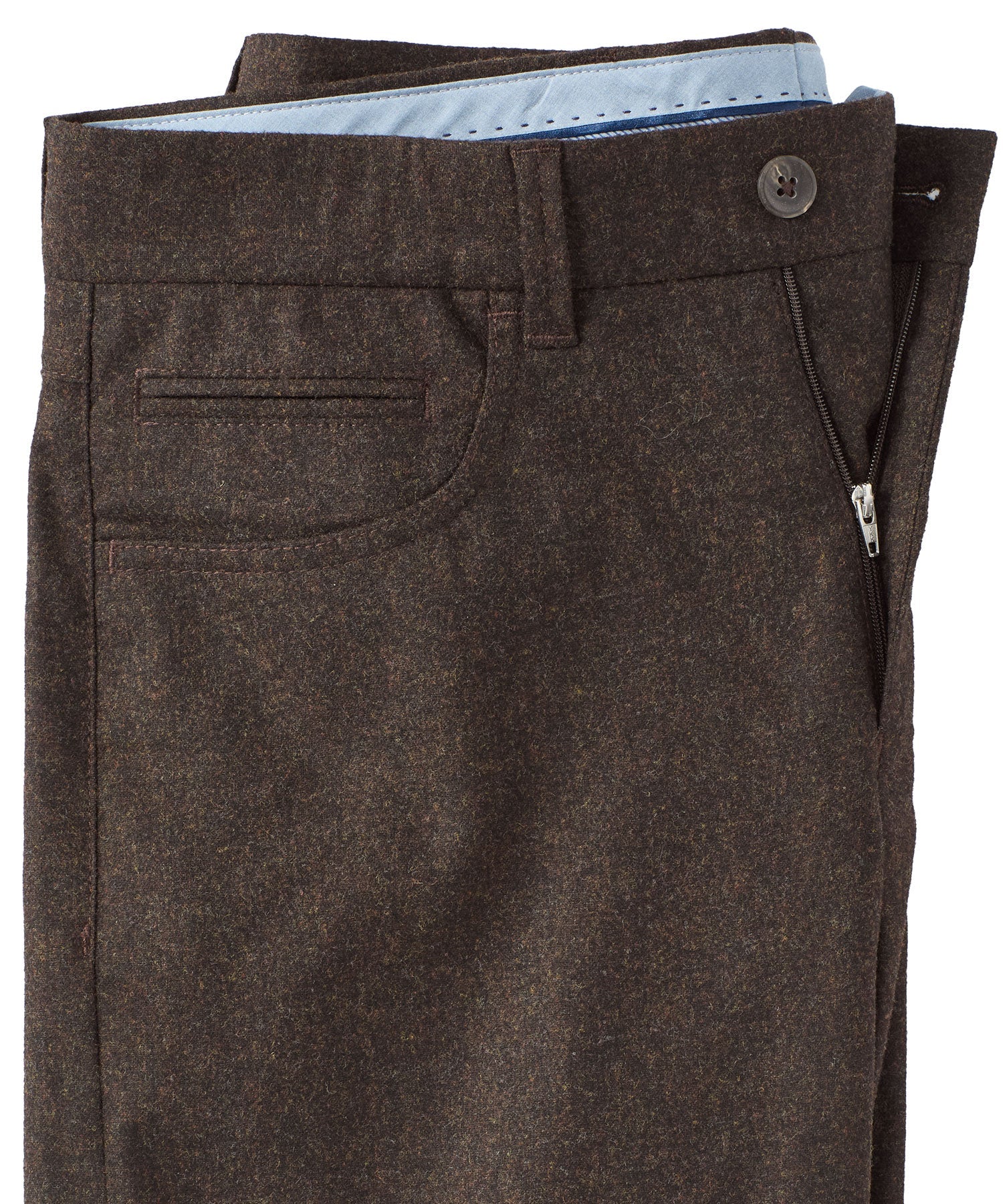 Micro Donegal Ceramica Wool Blend Comfort-EZE 5-Pocket Pant in Choice of Colors (Connor Modern Fit) by Ballin