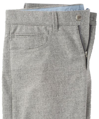 Micro Donegal Ceramica Wool Blend Comfort-EZE 5-Pocket Pant in Grey, Size 32 (Connor Modern Fit) by Ballin