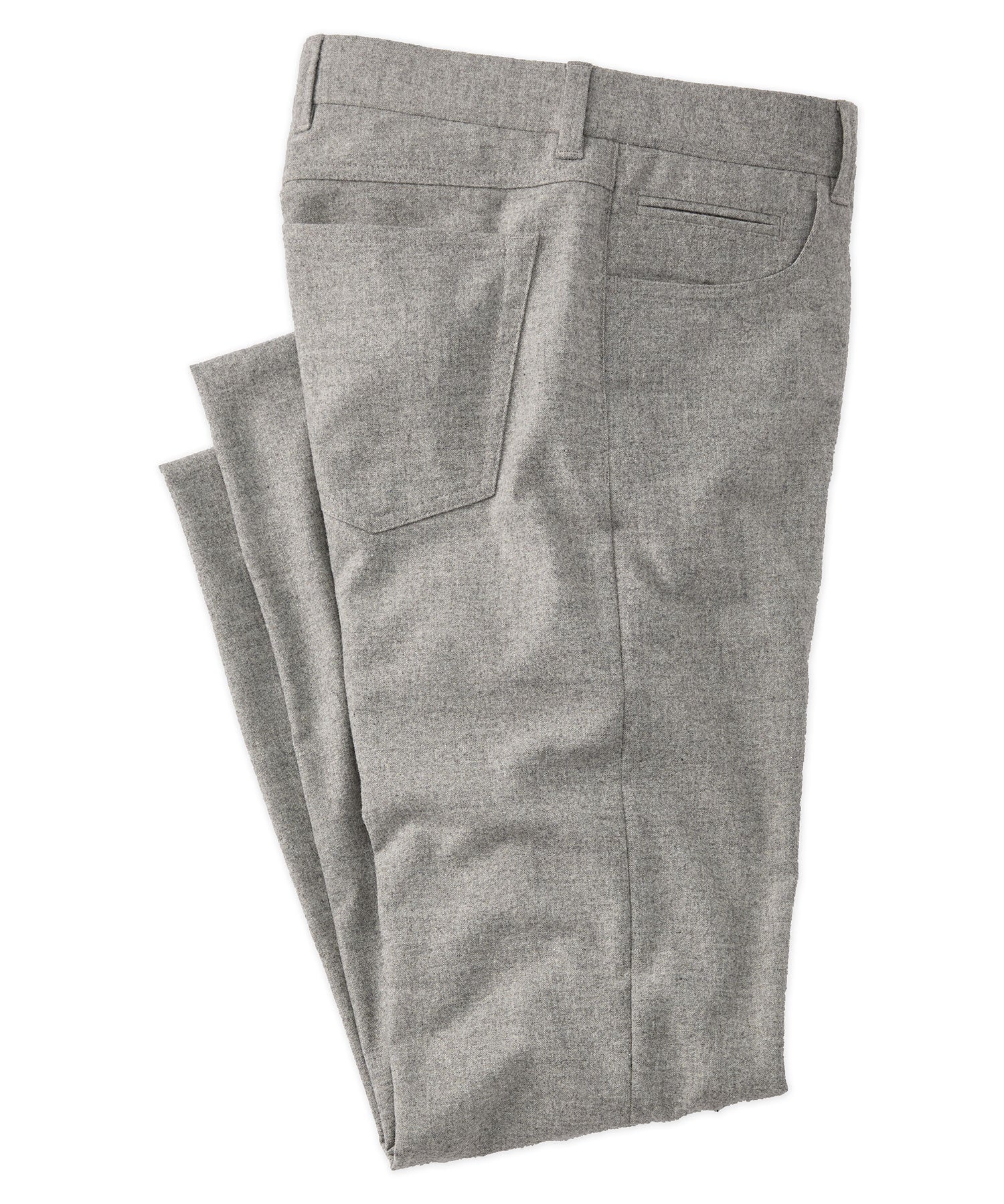 Micro Donegal Ceramica Wool Blend Comfort-EZE 5-Pocket Pant in Grey, Size 32 (Connor Modern Fit) by Ballin