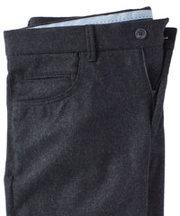 Micro Donegal Ceramica Wool Blend Comfort-EZE 5-Pocket Pant in Midnight, Size 42 (Connor Modern Fit) by Ballin