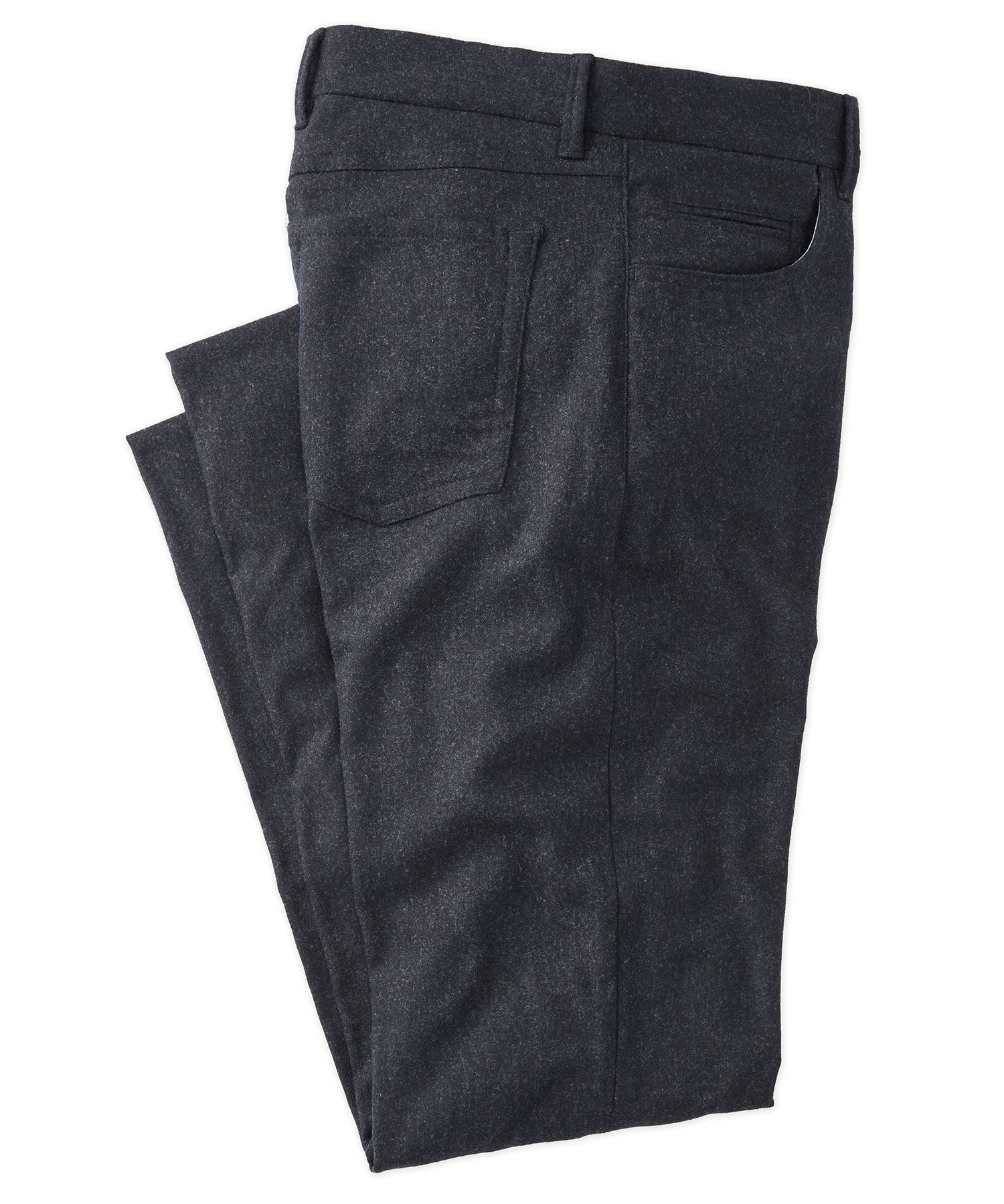 Micro Donegal Ceramica Wool Blend Comfort-EZE 5-Pocket Pant in Midnight, Size 42 (Connor Modern Fit) by Ballin