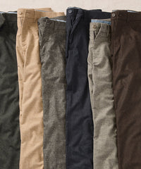 Micro Donegal Ceramica Wool Blend Comfort-EZE 5-Pocket Pant in Choice of Colors (Connor Modern Fit) by Ballin
