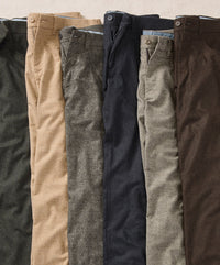 Micro Donegal Ceramica Wool Blend Comfort-EZE 5-Pocket Pant in Choice of Colors (Connor Modern Fit) by Ballin