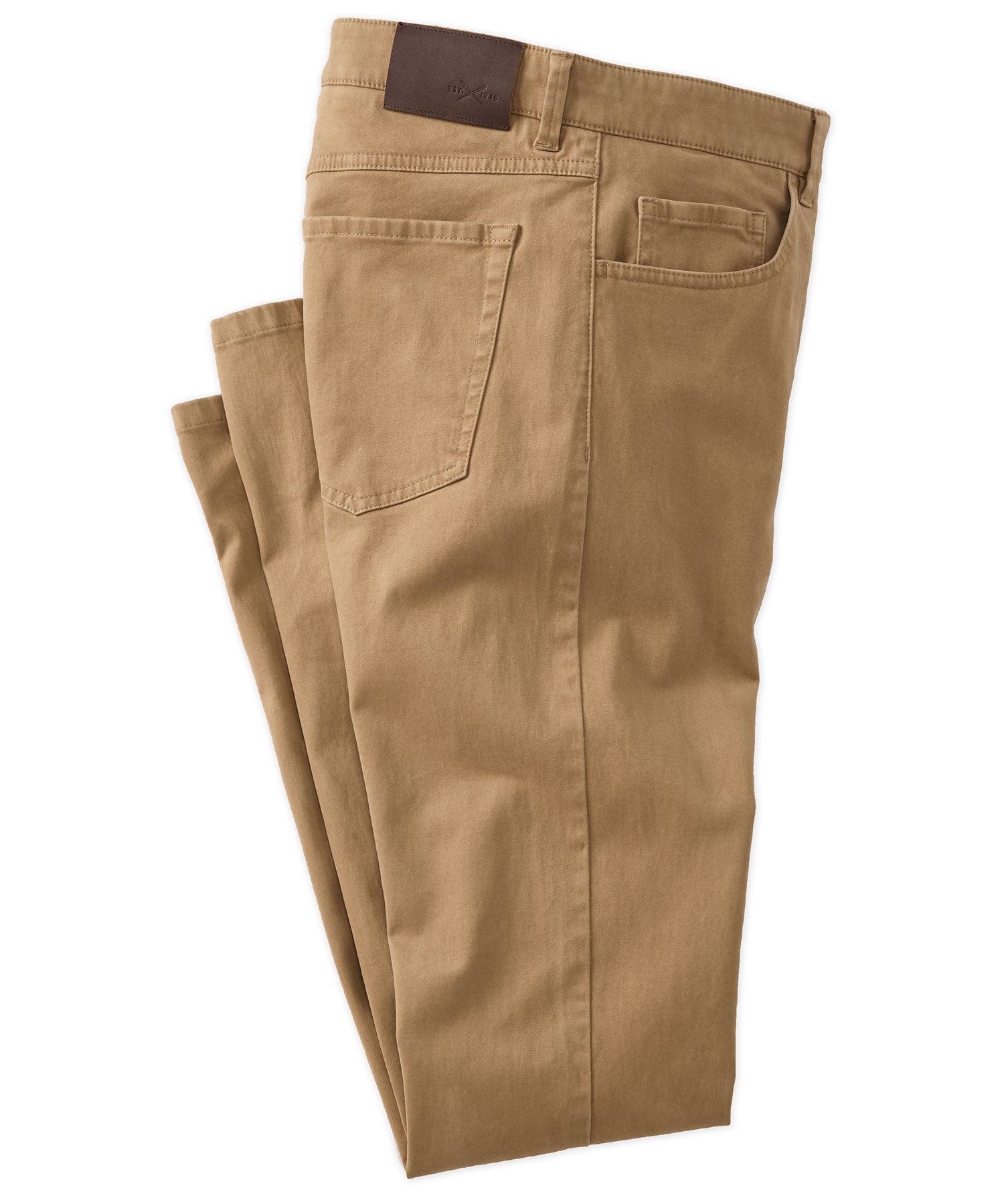 Moleskin 5-Pocket Pant in Dark Khaki (Modern Straight Fit) by Borgo28