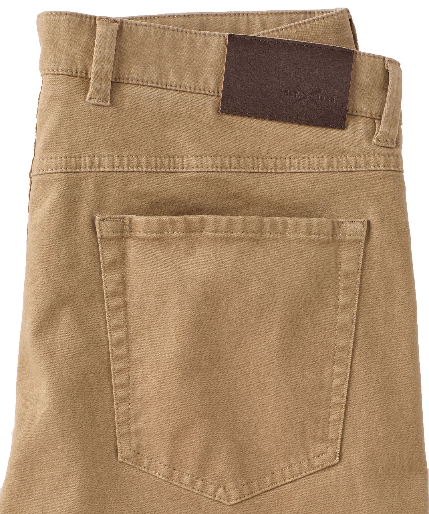 Moleskin 5-Pocket Pant in Dark Khaki (Modern Straight Fit) by Borgo28