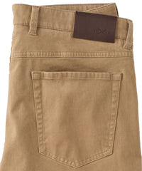 Moleskin 5-Pocket Pant in Dark Khaki (Modern Straight Fit) by Borgo28