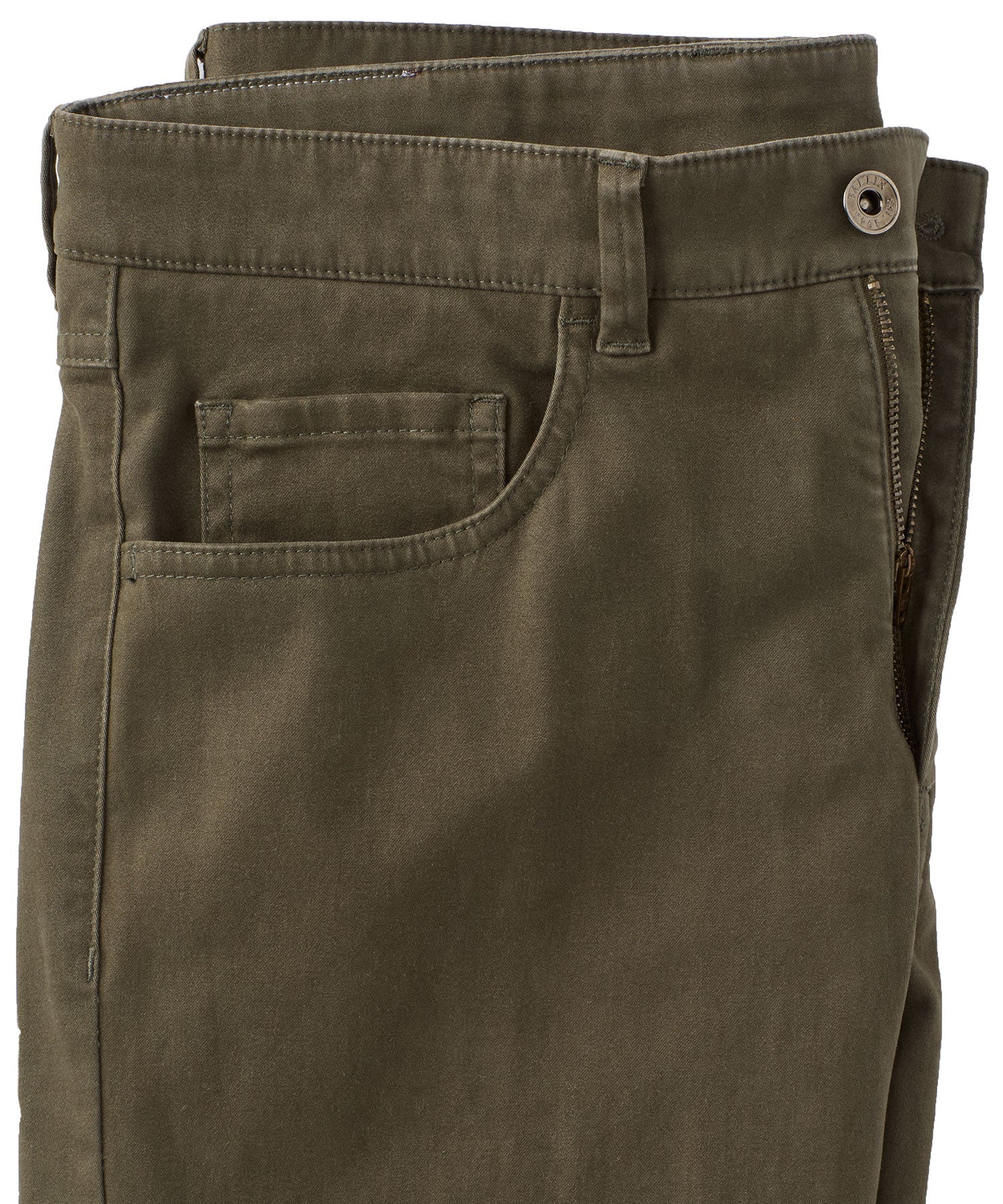 Moleskin 5-Pocket Pant in Dark Olive (Modern Straight Fit) by Borgo28