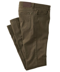 Cashmere Touch Pima Cotton Sateen Stretch 5-Pocket Pants in Choice of Colors (Crescent Modern Fit) by Ballin