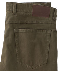 Moleskin 5-Pocket Pant in Dark Olive (Modern Straight Fit) by Borgo28
