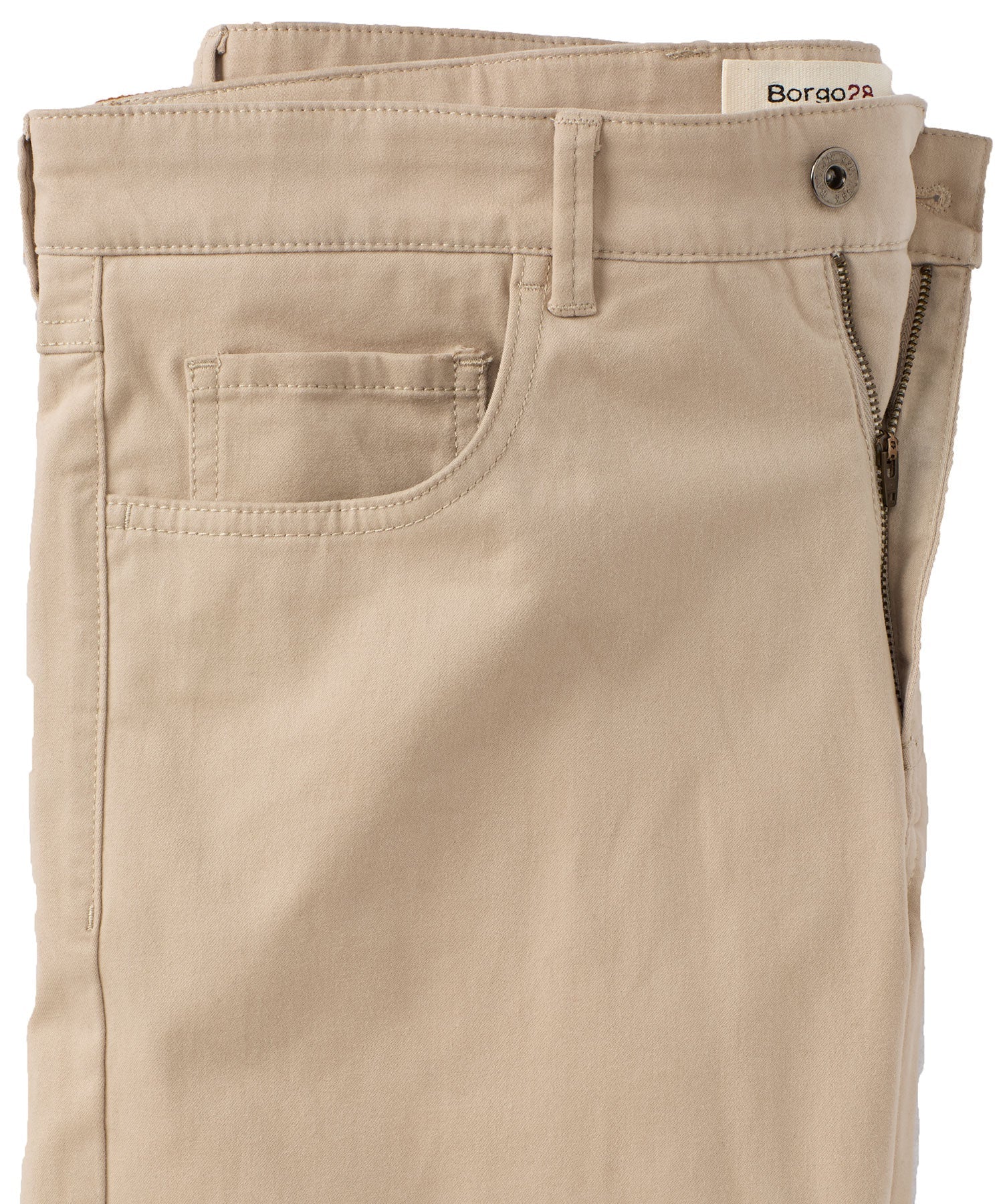 Cashmere Touch Pima Cotton Sateen Stretch 5-Pocket Pants in Choice of Colors (Crescent Modern Fit) by Ballin