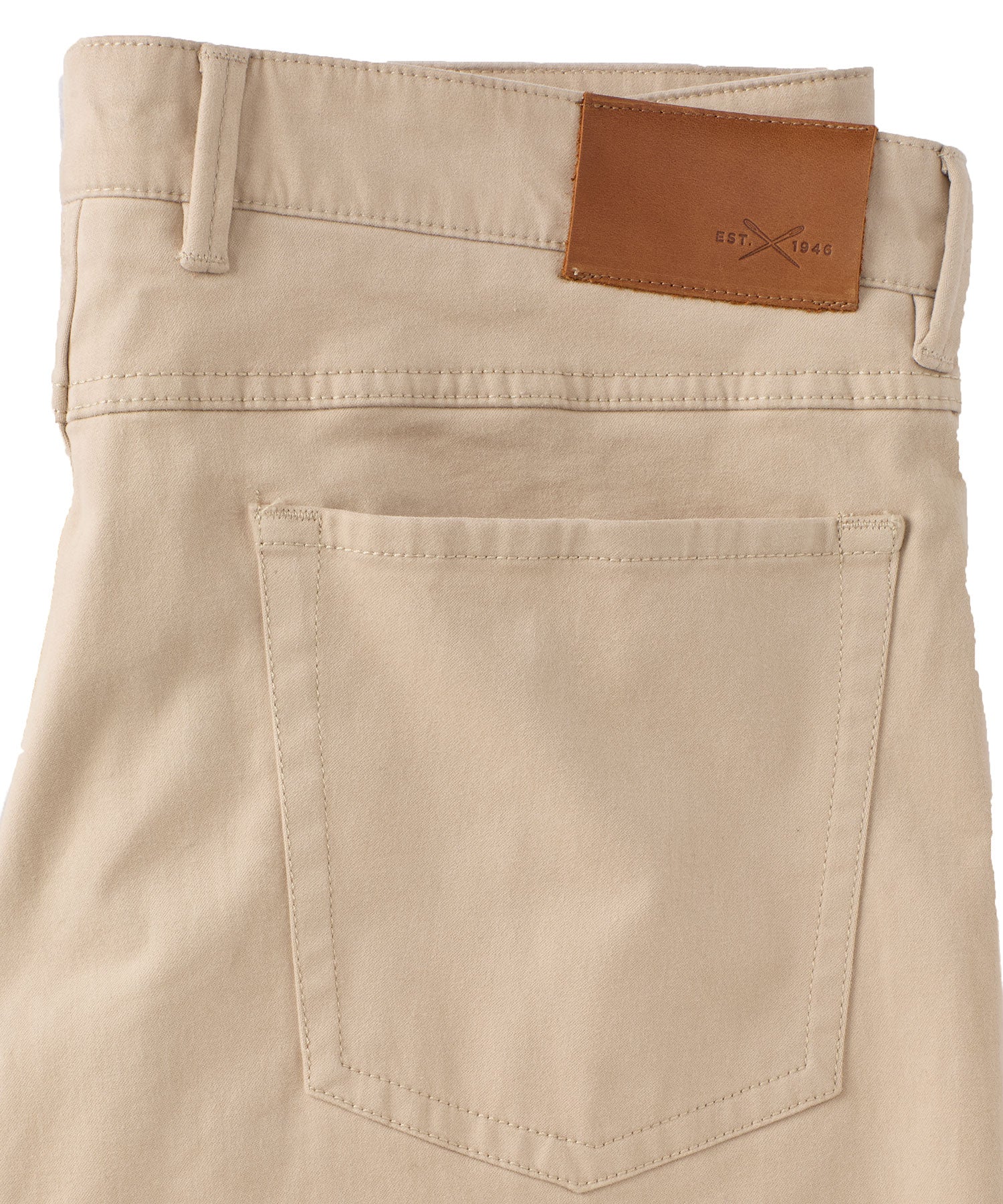 Moleskin 5-Pocket Pant in Khaki (Modern Straight Fit) by Borgo28