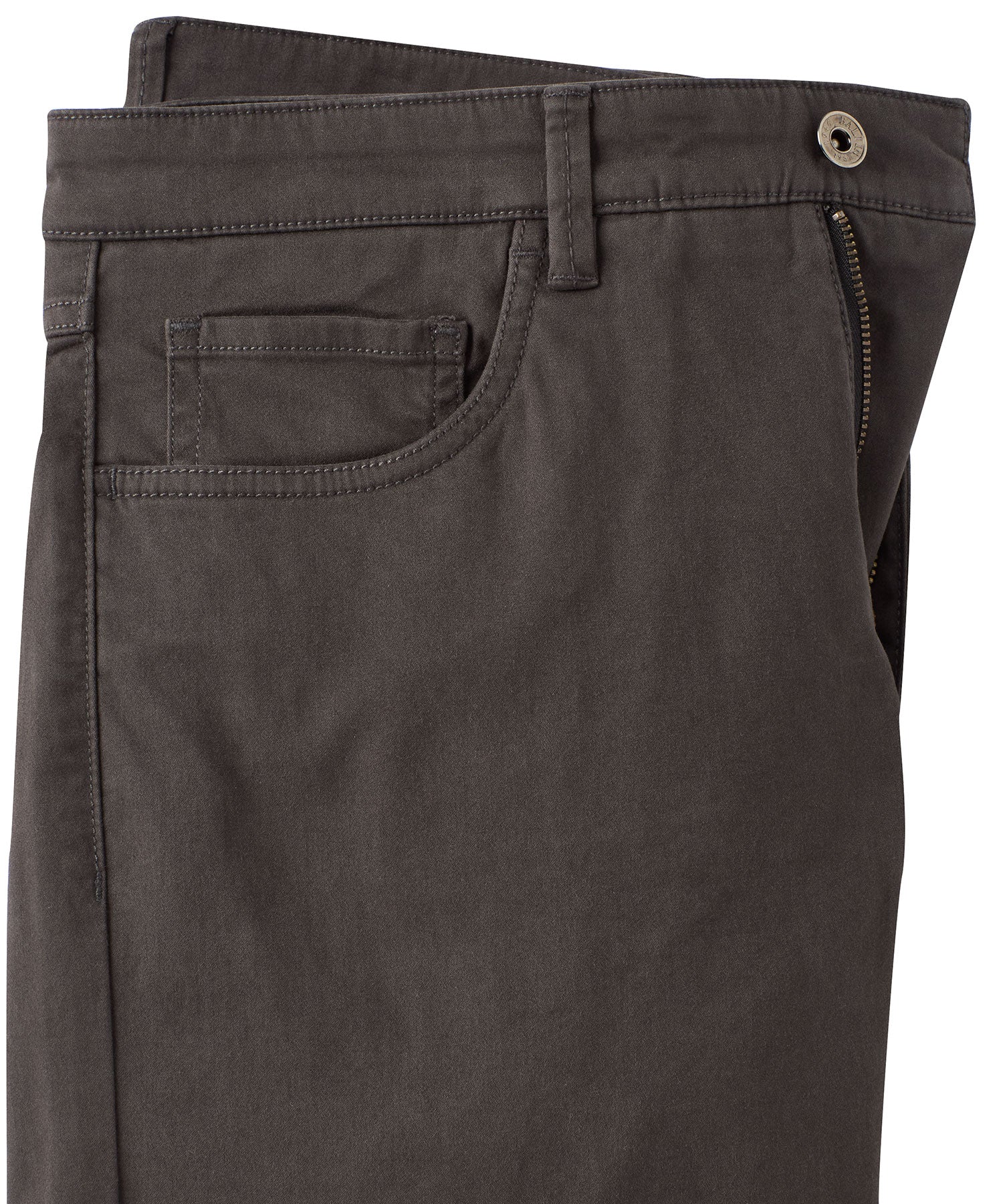 Cotton Sateen 5-Pocket Pant in Pavement (Modern Straight Fit) by Borgo28
