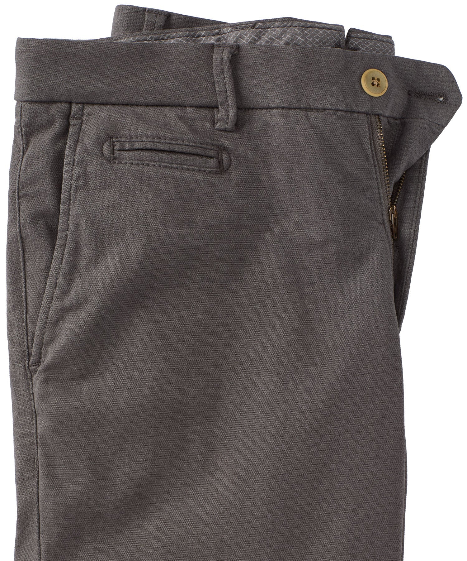 Diamond Dobby Weave Pima Cotton Chino in Choice of Colors (Atwater Modern Fit) by Ballin