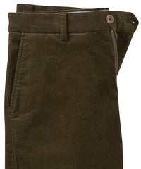 Ultra-Fine 21 Wale Corduroy Pants in Loden, Size 34x32 (Atwater Modern Fit) by Ballin