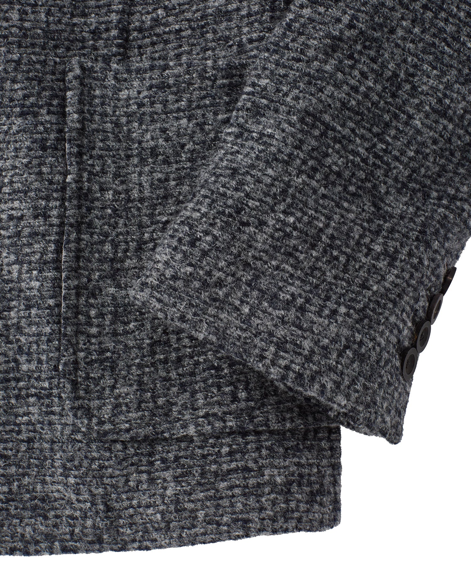 Soft Knit Wool-Blend Blazer in Charcoal by Borgo28