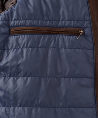 Suede Bomber Jacket in Brown by Borgo28