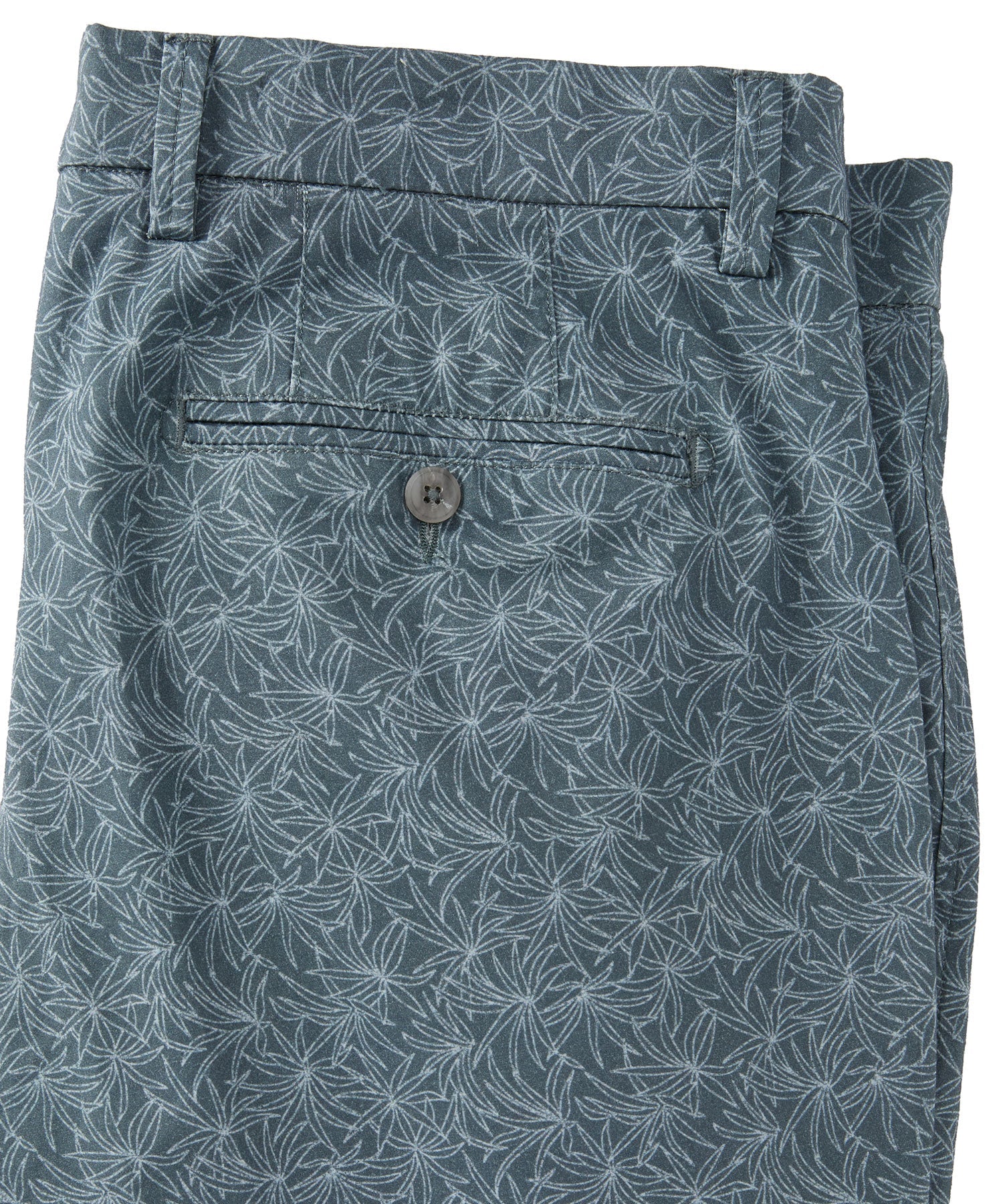 Tropical Leaf Print Lightweight Superfine Twill Shorts in Choice of Colors (Drummond Traditional Fit) by Ballin