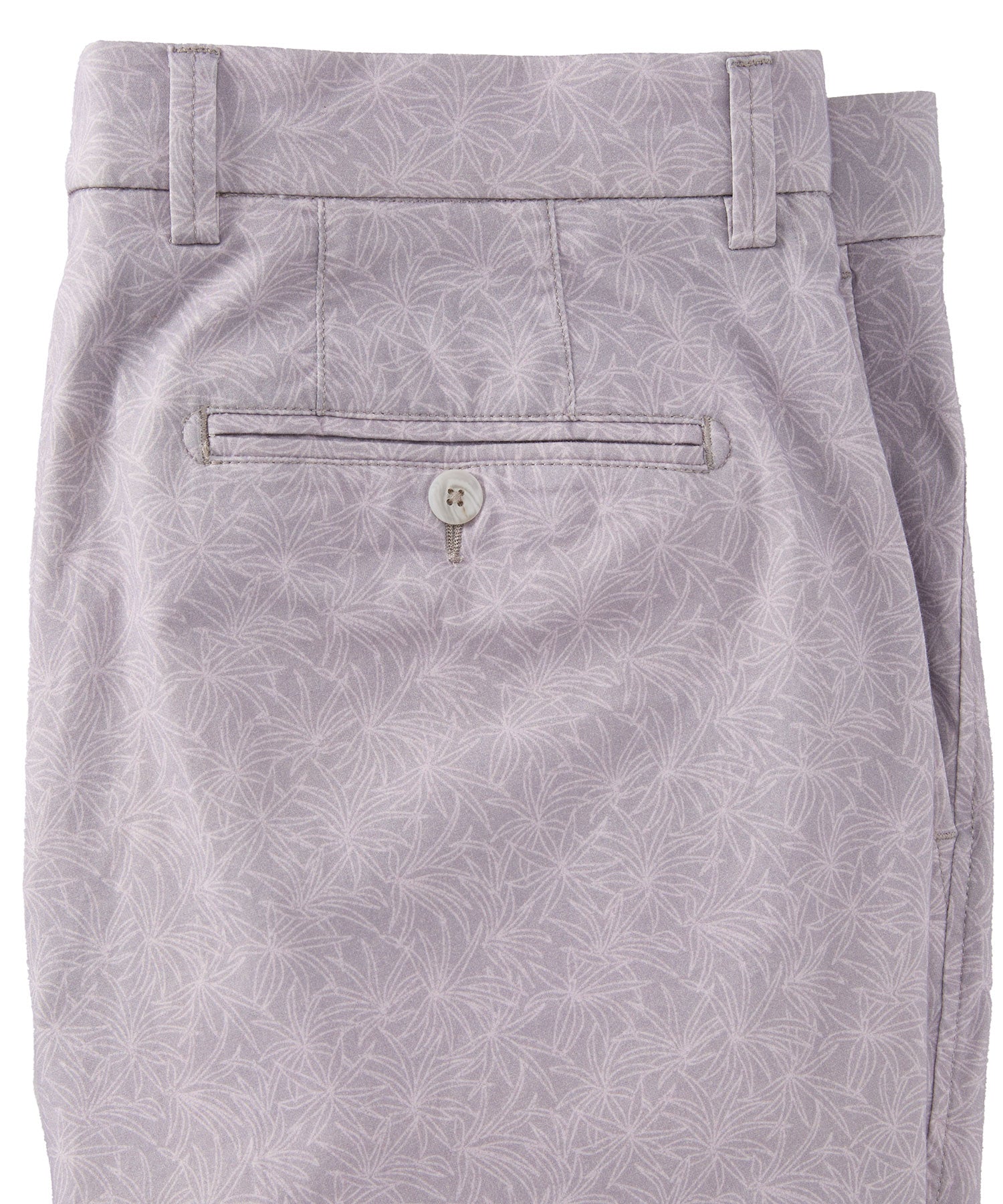 Tropical Leaf Print Lightweight Superfine Twill Shorts in Choice of Colors (Drummond Traditional Fit) by Ballin