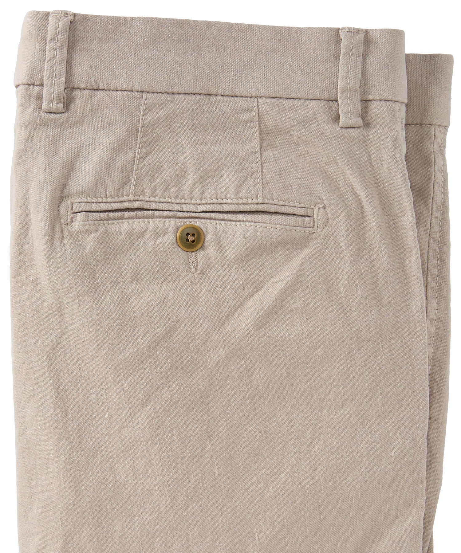 Linen and Cotton Stretch Garment Dyed Shorts in Choice of Colors (Drummond Traditional Fit) by Ballin