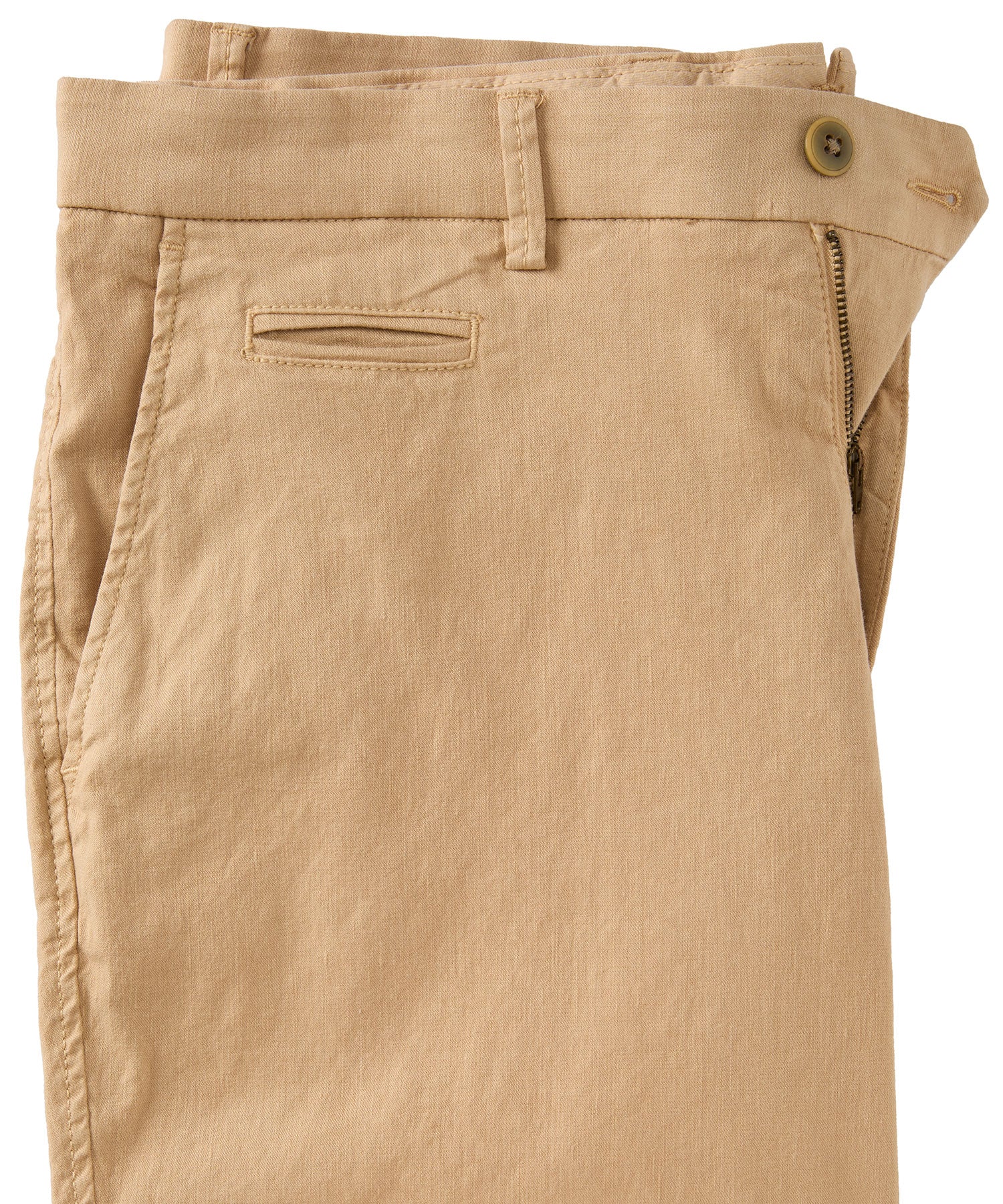 Linen and Cotton Stretch Garment Dyed Shorts in Choice of Colors (Drummond Traditional Fit) by Ballin