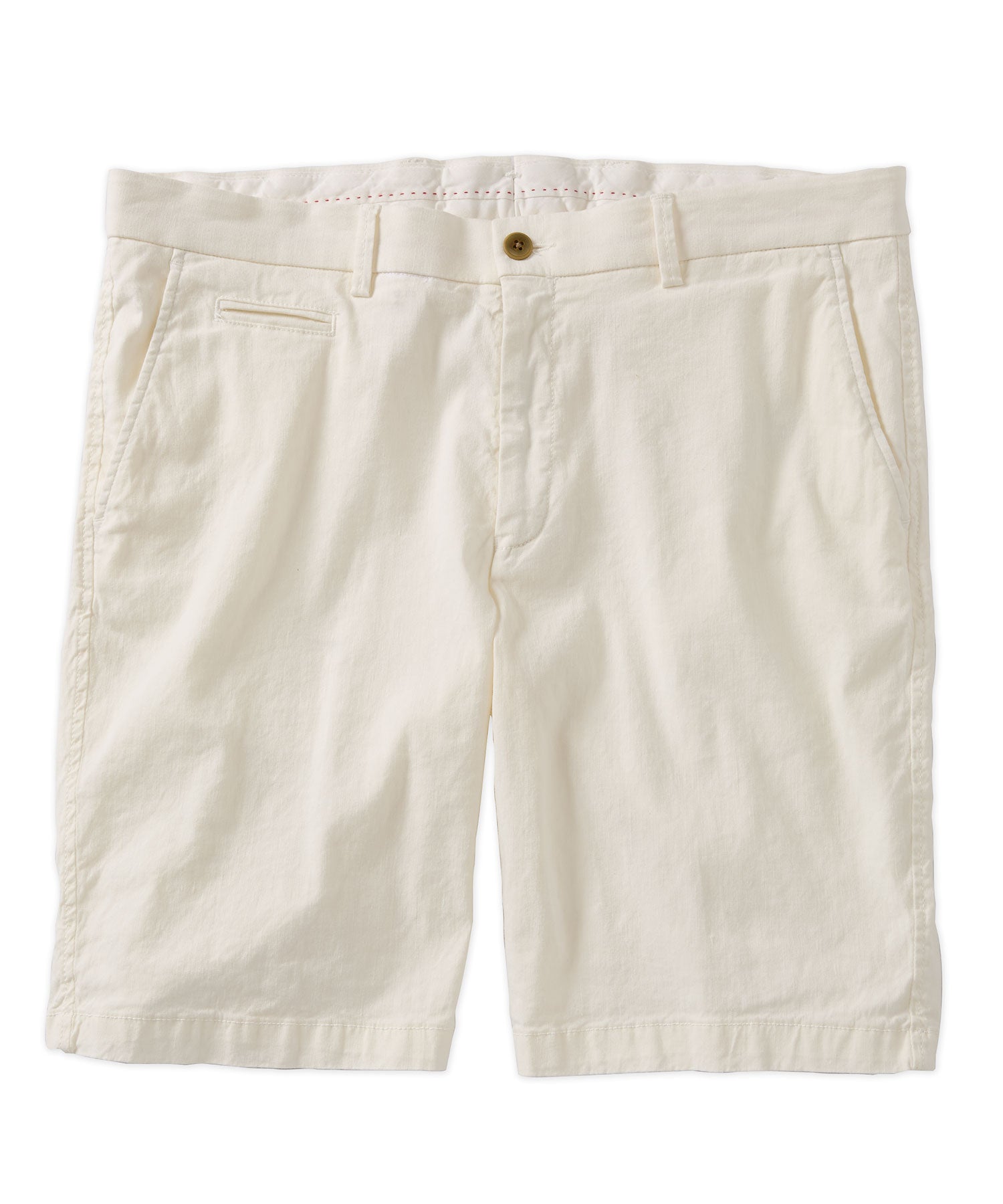 Linen and Cotton Stretch Garment Dyed Shorts in Choice of Colors (Drummond Traditional Fit) by Ballin