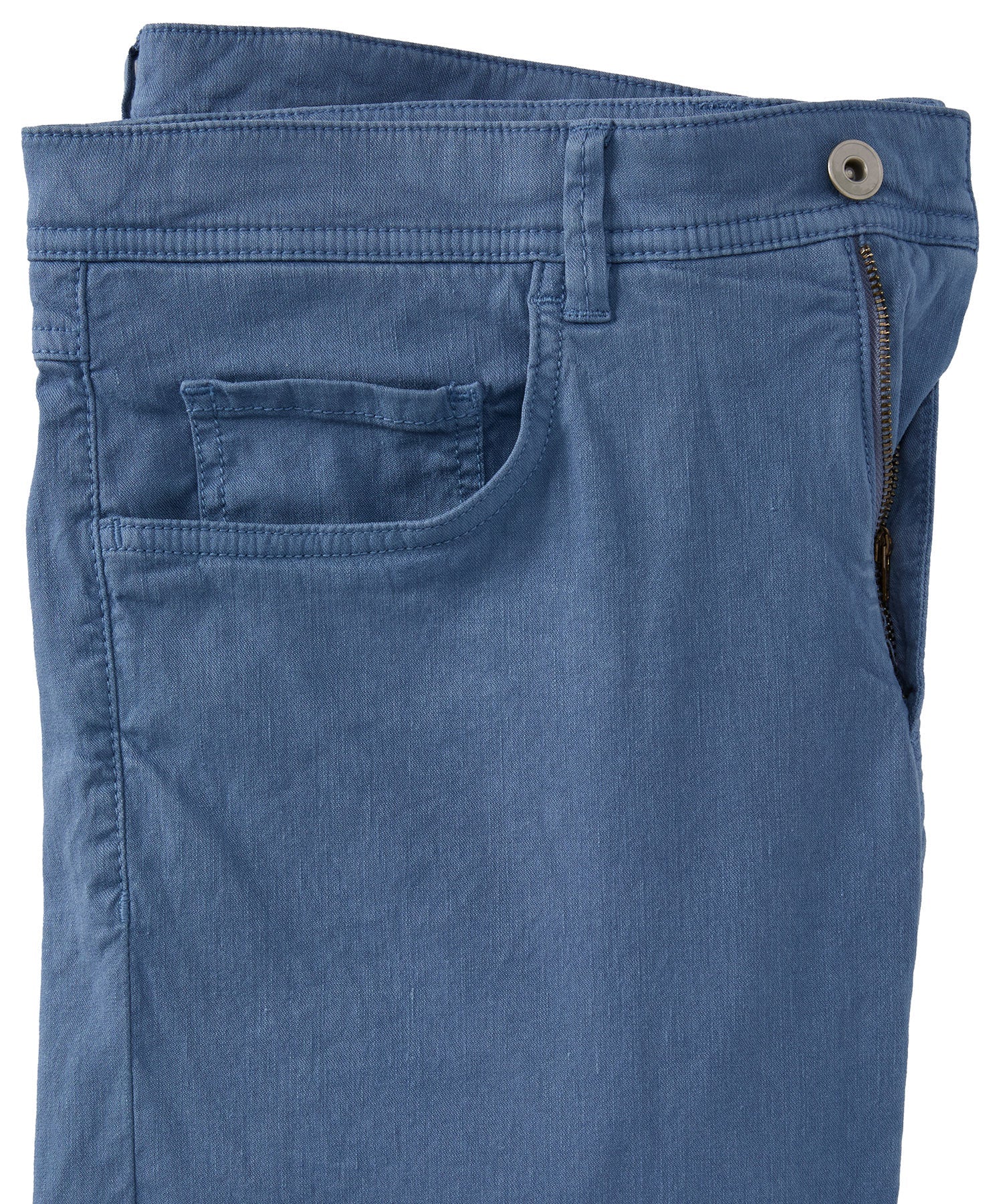 Linen/Cotton Stretch 5-Pocket Pants in Choice of Colors (Crescent Modern Fit) by Ballin