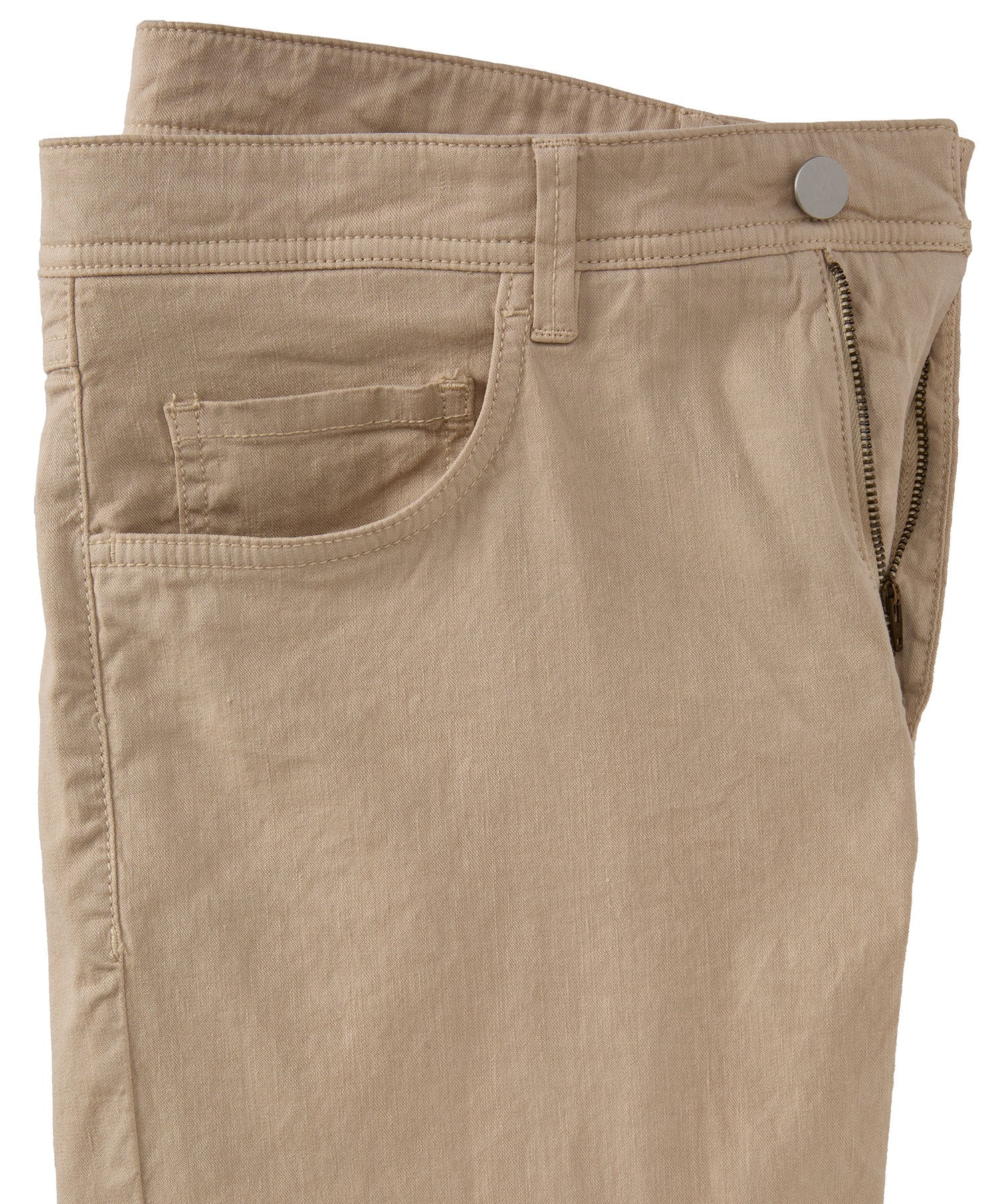 Linen/Cotton Stretch 5-Pocket Pants in Choice of Colors (Crescent Modern Fit) by Ballin