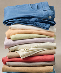 Linen/Cotton Stretch 5-Pocket Pants in Choice of Colors (Crescent Modern Fit) by Ballin