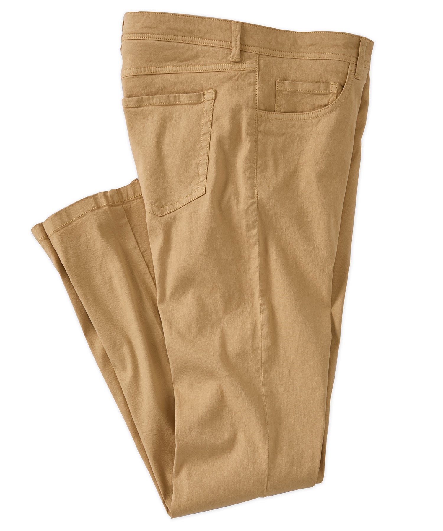 Linen/Cotton Stretch 5-Pocket Pants in Choice of Colors (Crescent Modern Fit) by Ballin