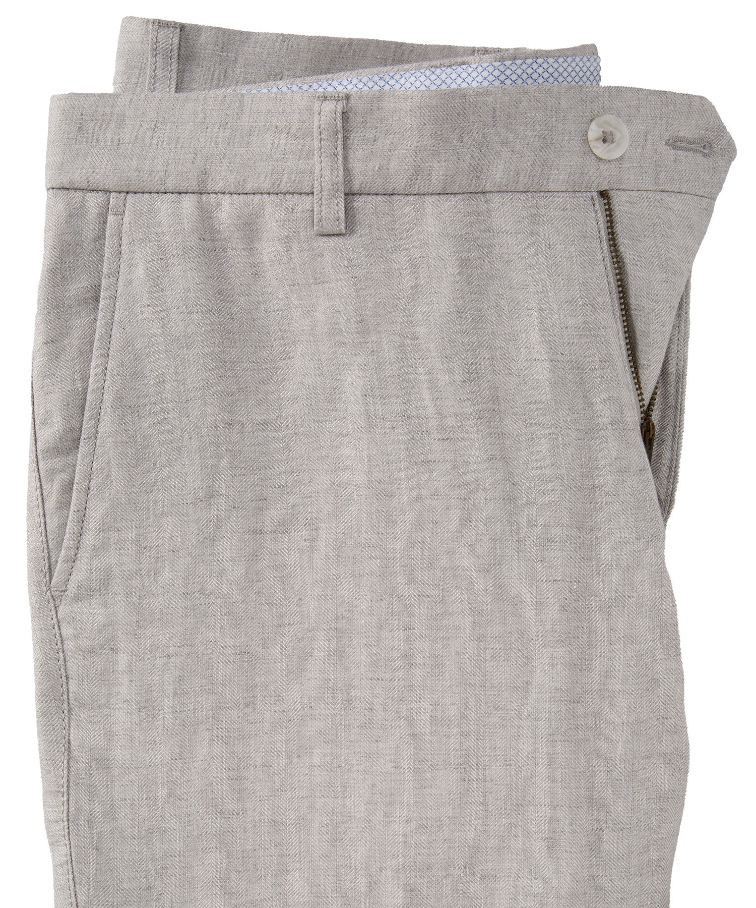 Délavé Linen Herringbone Pants in Choice of Colors (Mansfield Relaxed Fit) by Ballin