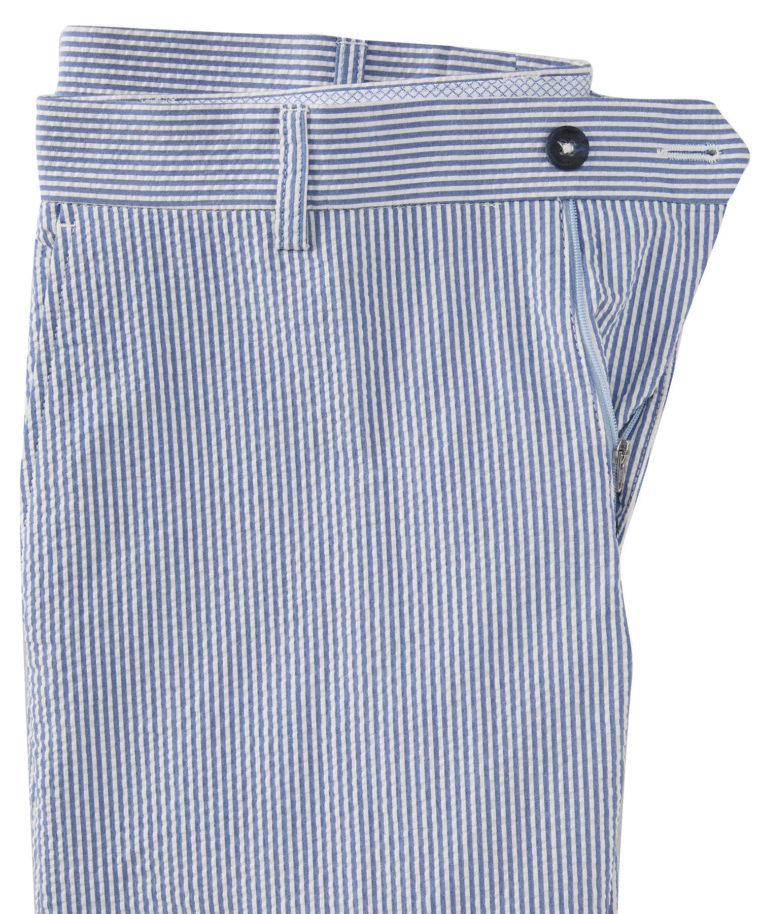 Seersucker Cotton Pants in Choice of Colors (Mansfield Relaxed Fit) by Ballin