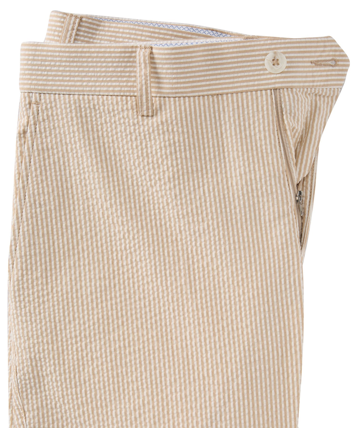 Seersucker Cotton Pants in Choice of Colors (Mansfield Relaxed Fit) by Ballin