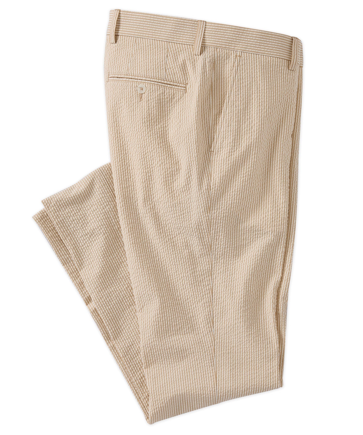 Seersucker Cotton Pants in Choice of Colors (Mansfield Relaxed Fit) by Ballin