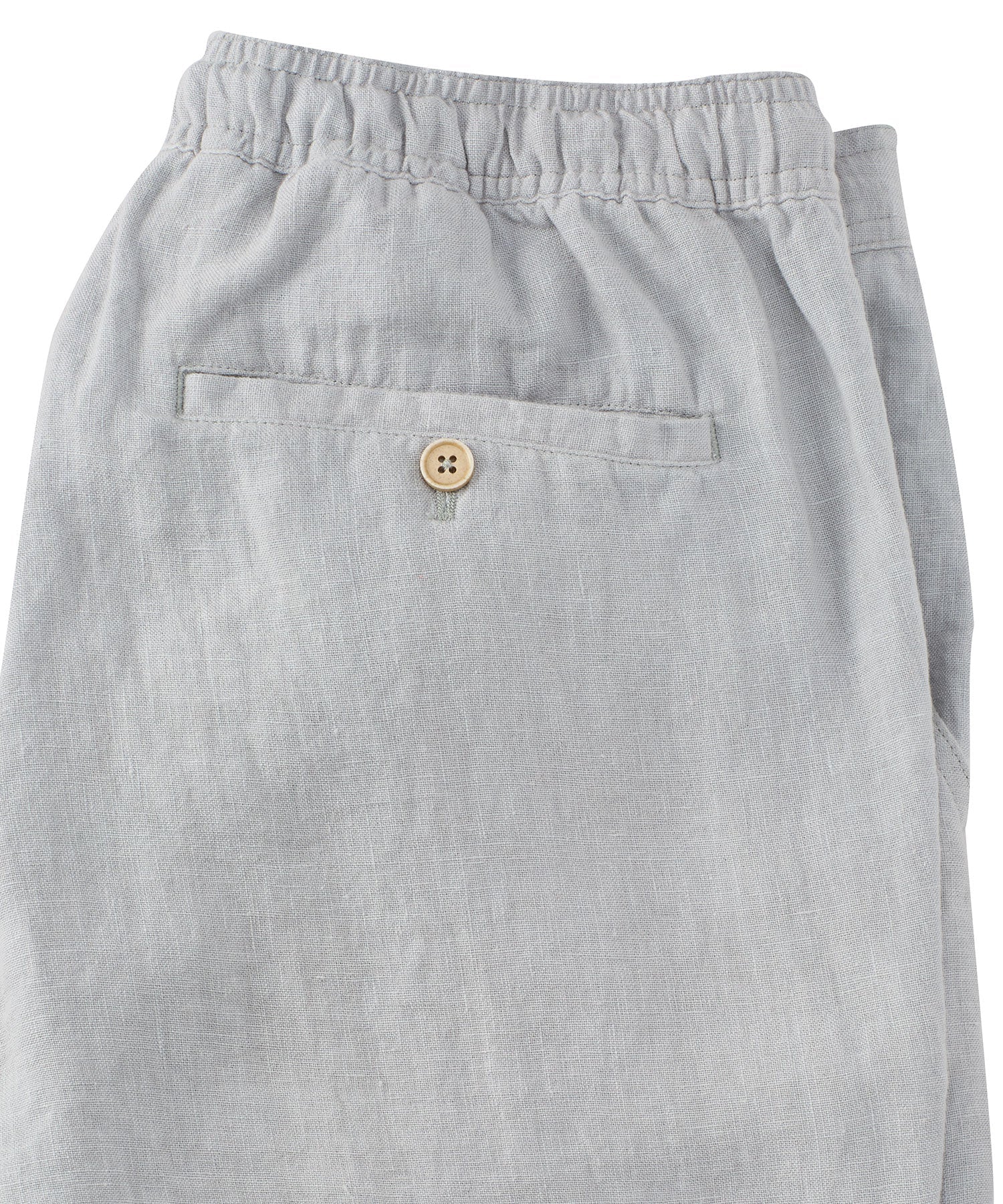Pure Linen Drawstring Casual Shorts in Grey by Borgo28