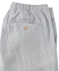 Pure Linen Drawstring Casual Shorts in Grey by Borgo28