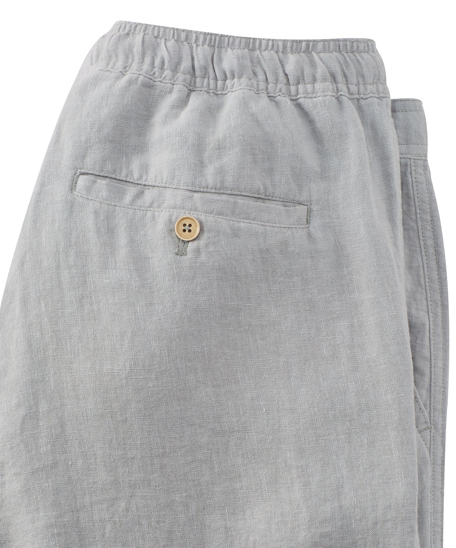 Pure Linen Drawstring Casual Pant in Grey by Borgo28