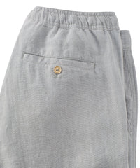 Pure Linen Drawstring Casual Pant in Grey by Borgo28