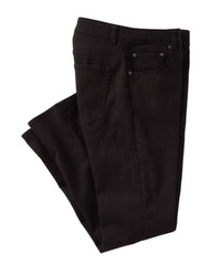 'Old Dyed Denim' Stretch 5-Pocket Jeans in Black, Size 34x32 (Modern Straight Fit) by Ballin