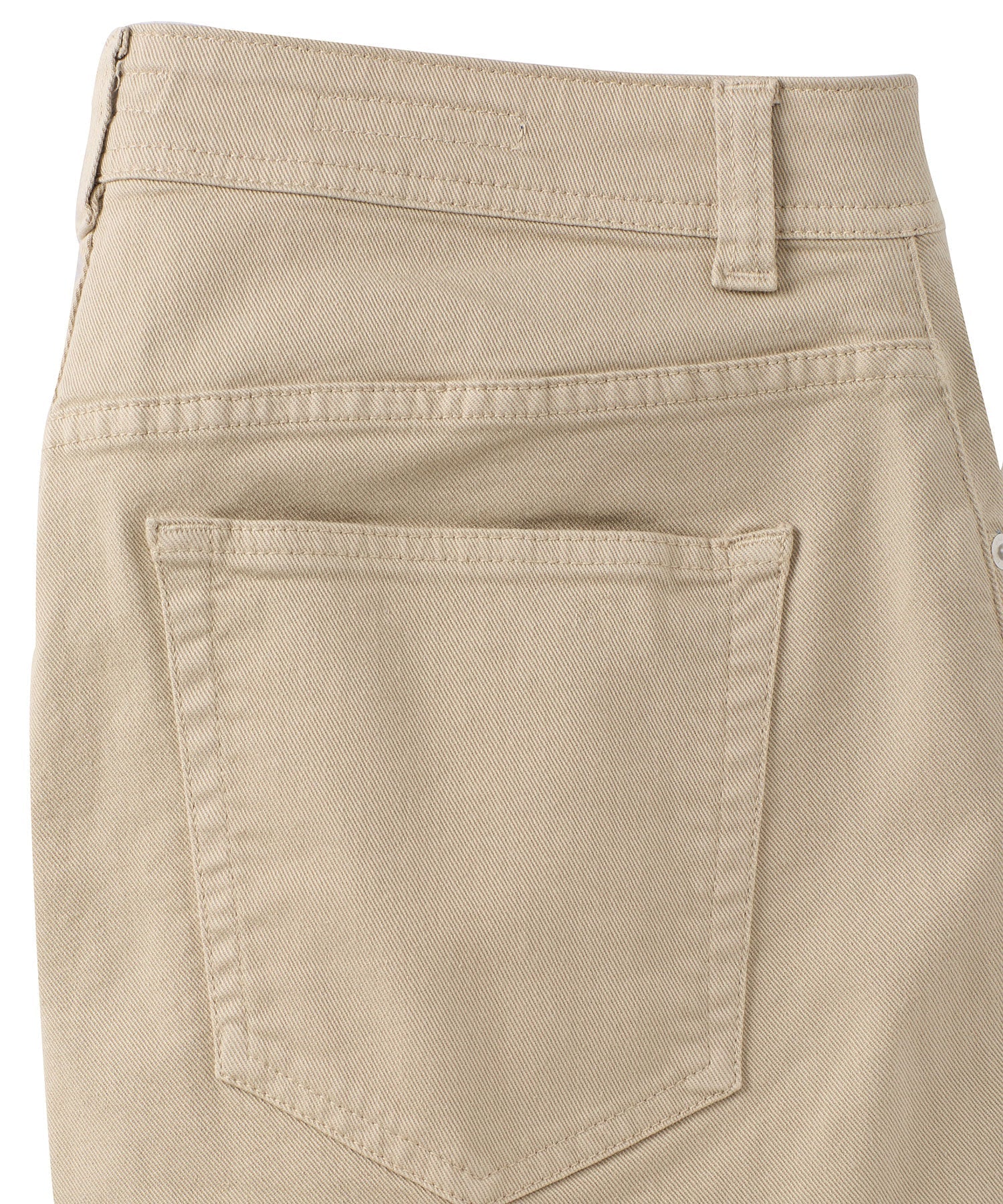 'Old Dyed Denim' Stretch 5-Pocket Jeans in Khaki (Modern Straight Fit) by Ballin