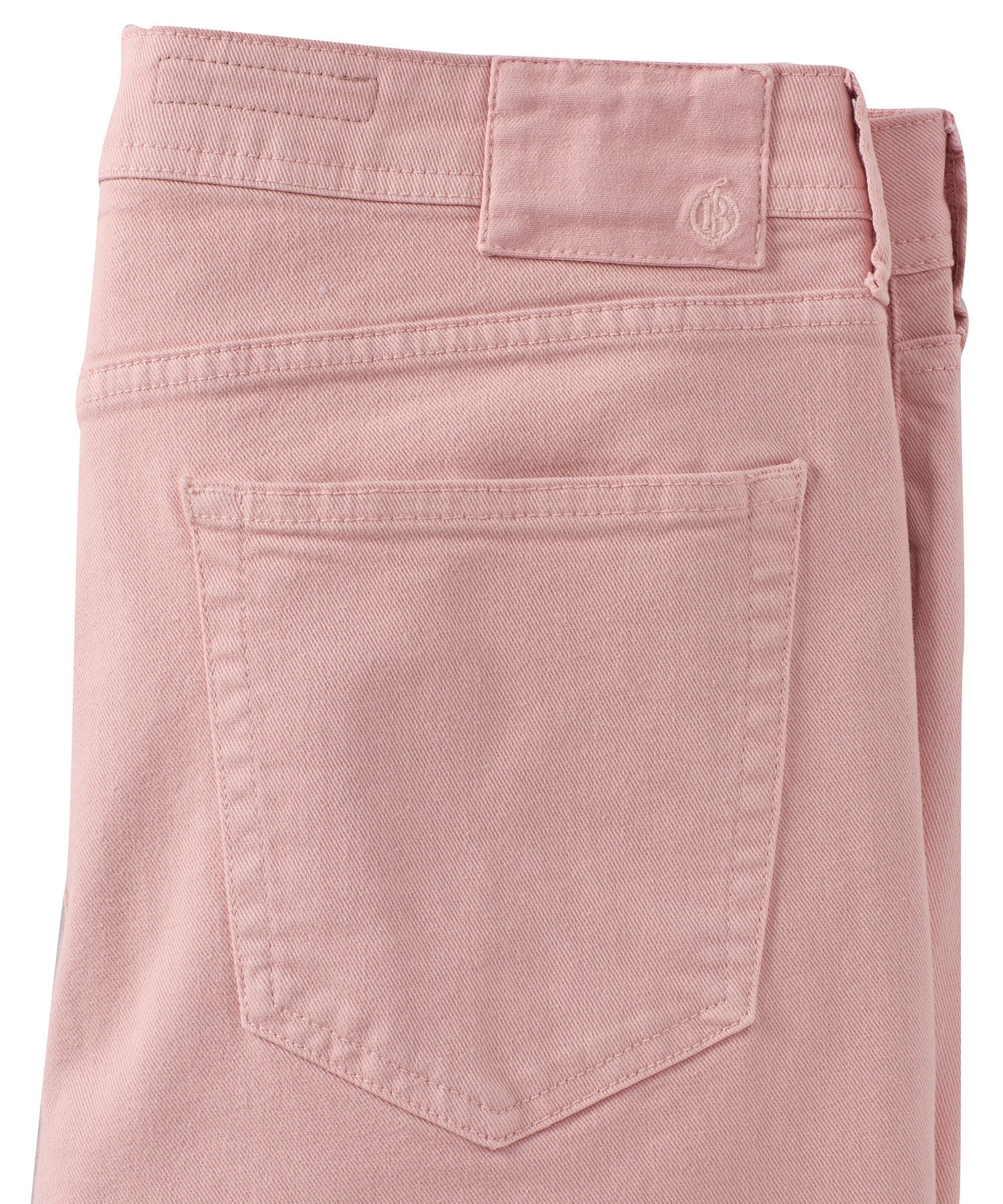 'Old Dyed Denim' Stretch 5-Pocket Jeans in Light Pink (Modern Straight Fit) by Ballin