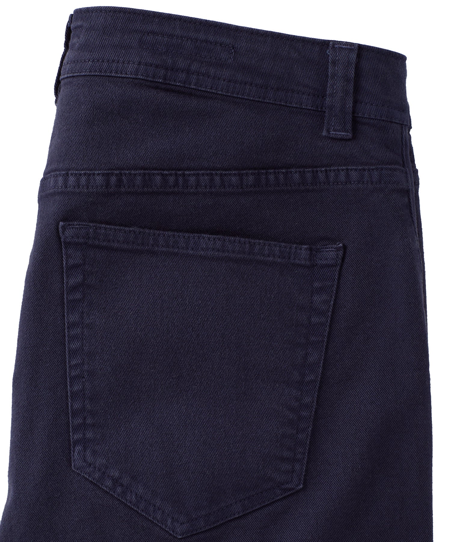 'Old Dyed Denim' Stretch 5-Pocket Jeans in Navy, Size 34x32 (Modern Straight Fit) by Ballin